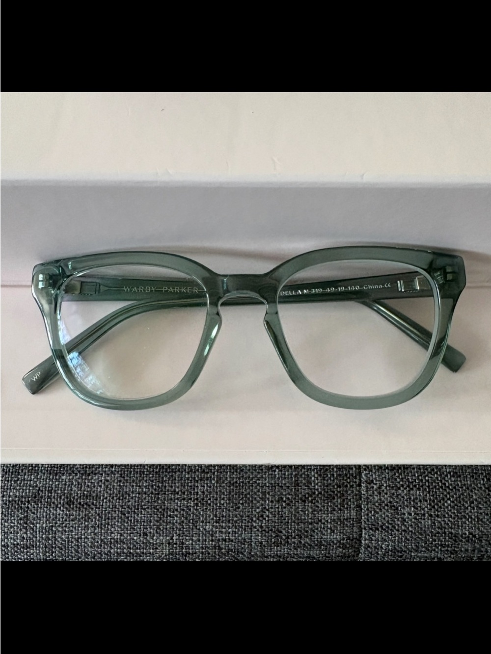 Warby Parker - Translucent Teal/Green โDellaโ M 319 Eyeglasses Frames